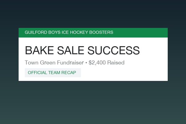 Town Green Bake Sale Table